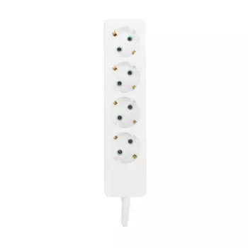 Удлинитель PROconnect 11-7216 4 гнезда, 1.5 м, 3х0.75 мм2, с/з, белый