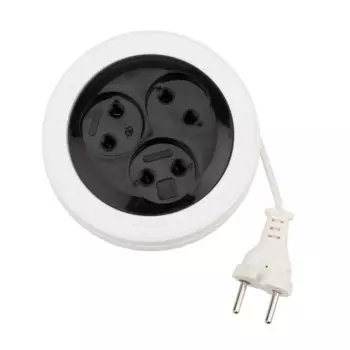 Удлинитель PROconnect 11-7224 STANDARD рулетка 3 м, 3 гнезда, 2х0.75 мм2, б/з, белый