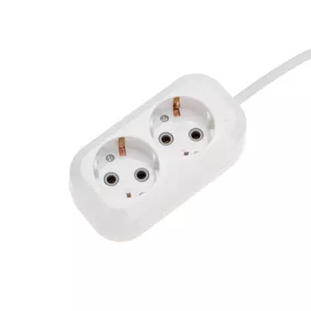 Удлинитель PROconnect 13-4202 2 гнезда, 1,5м, 3х0,75мм2, с/з, белый