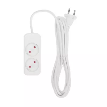 Удлинитель Rexant 13-4001 STANDARD 2 гнезда, 3м, 2х1,0мм2, б/з, белый