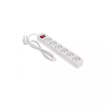 Удлинитель Rexant 13-4046 STANDARD 6 гнезд, 1,5м, 3х1,0мм2, с/з, с выключателем, белый