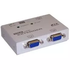Удлинитель Rextron EV-12L VGA передающий блок, 1 вход, 2 выхода, до 1280х1024, UTP Кат.5e до 150м