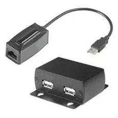 Удлинитель SC&T KM03 клавиатуры и мыши по одному кабелю CAT5 UTP. Включает локальную и удаленную часть. Локальная USB на RJ45, удаленная RJ45 на 2хUSB