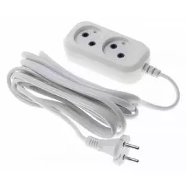 Удлинитель сетевой Buro BU-PSL2.5/W 5м, 2 розетки, белый (пакет ПЭ)
