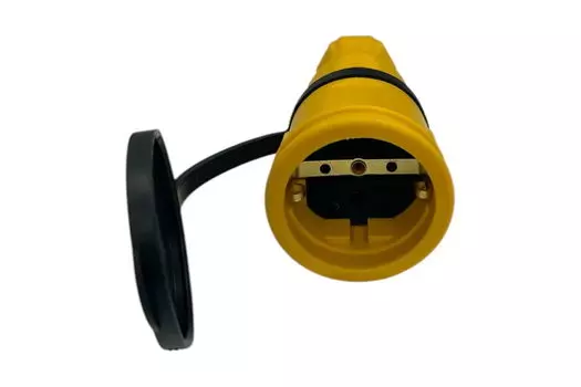 Удлинитель силовой iTOK i-CONNECT-COLOR-SU-PVS-310-1-44-3-YELLOW тип SU серии iCONNECT COLOR с заземлением ПВС 3х1 мм 1 гнездо IP44 ГОСТ цвет желтый 3