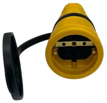 Удлинитель силовой iTOK i-CONNECT-COLOR-SUR-PVS-315-1-44-15-YELLOW тип SUR серии iCONNECT COLOR на рамке с заземлением ПВС 3х1,5 мм 1 гнездо IP44 ГОСТ