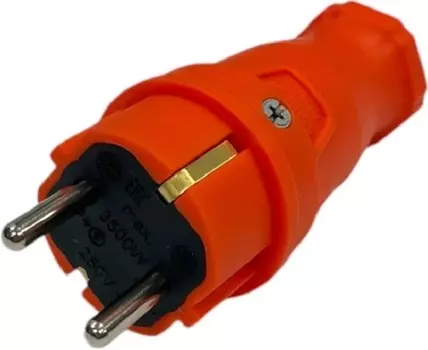 Удлинитель силовой iTOK i-CONNECT-COLOR-SUR-PVS-325-1-44-20-ORANGE тип SUR серии iCONNECT COLOR на рамке с заземлением ПВС 3х2,5 мм 1 гнездо IP44 ГОСТ