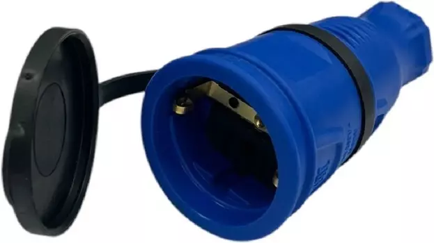 Удлинитель силовой iTOK i-CONNECT-COLOR-SUR-PVS-325-1-44-30-BLUE тип SUR серии iCONNECT COLOR на рамке с заземлением ПВС 3х2,5 мм 1 гнездо IP44 ГОСТ ц