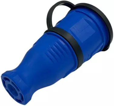 Удлинитель силовой iTOK i-CONNECT-COLOR-SUR-PVS-215-1-44-20-BLUE тип SUR серии iCONNECT COLOR на рамке без земли ПВС 2х1,5 мм 1 гнездо IP44 ГОСТ цвет