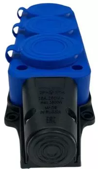 Удлинитель силовой iTOK i-CONNECT-COLOR-SUR-PVS-215-3-54-50-BLUE тип SUR серии iCONNECT COLOR на рамке без земли ПВС 2х1,5 мм 3 гнезда IP54 ГОСТ цвет