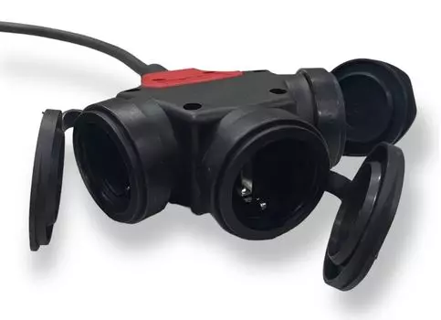Удлинитель силовой iTOK i-CONNECT-PRO-SU-PVS-315-3-44-20 тип SU серии iCONNECT PRO с заземлением ПВС 3х1,5 мм 3 гнезда IP44 ГОСТ 20 м