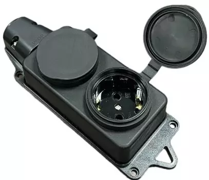 Удлинитель силовой iTOK i-CONNECT-SU-KG-315-2-44-10 тип SU серии iCONNECT с заземлением КГтп-ХЛ 3х1,5 мм 2 гнезда IP44 ГОСТ 10 м