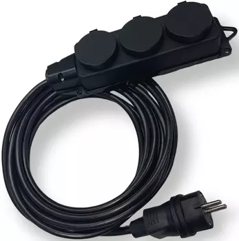 Удлинитель силовой iTOK i-CONNECT-SU-PVS-215-3-44-20 тип SU серии iCONNECT без земли ПВС 2х1,5 мм 3 гнезда IP44 ГОСТ 20 м