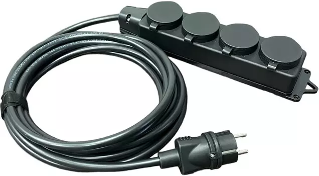 Удлинитель силовой iTOK i-CONNECT-SU-PVS-215-4-44-20 тип SU серии iCONNECT без земли ПВС 2х1,5 мм 4 гнезда IP44 ГОСТ 20 м