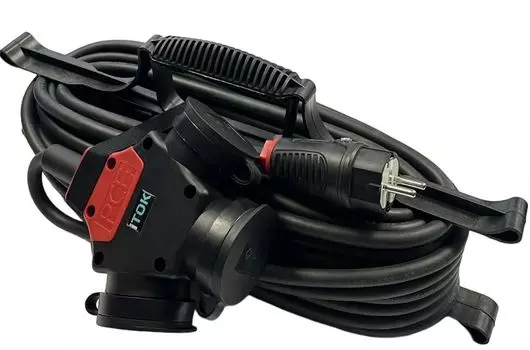 Удлинитель силовой iTOK i-CONNECT-SUR-KG-315-3-44-40 тип SUR серии iCONNECT на рамке с заземлением КГтп-ХЛ 3х1,5 мм 3 гнезда IP44 ГОСТ 40 м