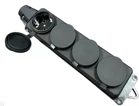 Удлинитель силовой iTOK i-CONNECT-SUR-PVS-215-4-44-15 тип SUR серии iCONNECT на рамке без земли ПВС 2х1,5 мм 4 гнезда IP44 ГОСТ 15 м