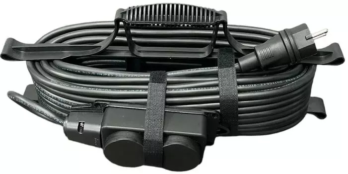 Удлинитель силовой iTOK i-CONNECT-SUR-PVS-310-2-44-40 тип SUR серии iCONNECT на рамке с заземлением ПВС 3х1 мм 2 гнезда IP44 ГОСТ 40 м