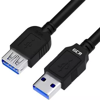 Удлинитель USB 3.0 Greenconnect GCR-52702 3.0m, AM/AF, черный