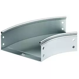 Угол гориз. 45° DKC 36086KHDZ CPO, (ШхВ) 400х80 мм, сталь, горячеоцинкованная, в комплекте с крепежными элементами "S5 Combitech"