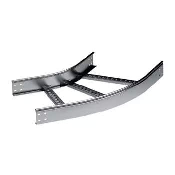 Угол гориз. 45° DKC LC0134K 100x400 R-300, сталь, оцинкованная по методу Сендзимира, в комплекте с метизами и пластинами PTCE, "L5 Combitech"