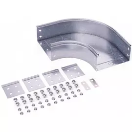 Угол гориз. 90° DKC 36024KHDZ CPO, (ШхВ) 200х80 мм, сталь, горячеоцинкованная, в комплекте с крепежными элементами "S5 Combitech"