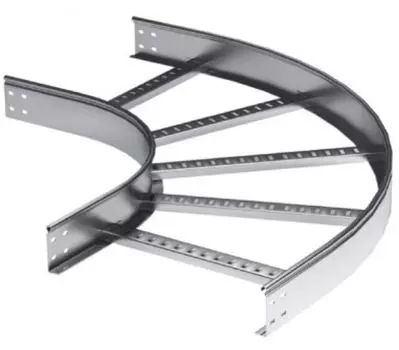 Угол гориз. 90° DKC LC1640KHDZ 100х400 мм, R600 мм, горячеоцинкованный, в комплекте с крепёжными элементами, необходимыми для монтажа, "L5 Combitech"