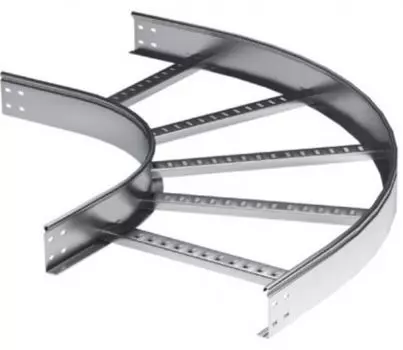 Угол гориз. 90° DKC LC1660KHDZ 100х600 мм, R600 мм, горячеоцинкованный, в комплекте с крепёжными элементами, необходимыми для монтажа, "L5 Combitech"