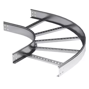 Угол гориз. 90° DKC LC8330KHDZ 80х300 мм, R300 мм, горячеоцинкованный, в комплекте с крепёжными элементами, необходимыми для монтажа, "L5 Combitech"