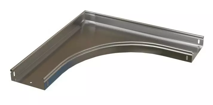 Угол Hyperline RST-AHS90-100-100-0,8-R100-SZ 90° горизонтальный плавный 100x100 R100-0,8 мм