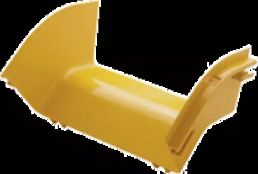 Угол Lanmaster LAN-OT360-EC45 внешний изгиб 45° оптического лотка 360 мм, желтый