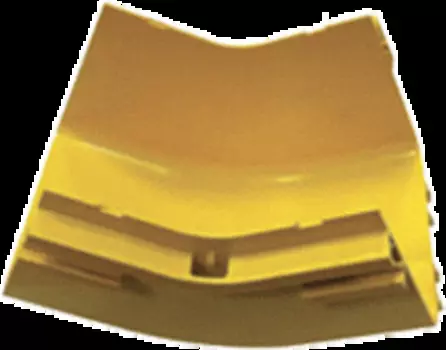 Угол Lanmaster LAN-OT360-IC45 внутренний изгиб 45° оптического лотка 360 мм, желтый