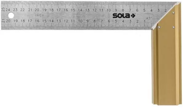 Угольник SOLA 56012101 столярный алюминий SRB 250 250х145 мм