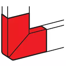 Угол плоский Legrand 010784 - DLP - 90°, для односекционных кабель-каналов 105x35 мм, белый