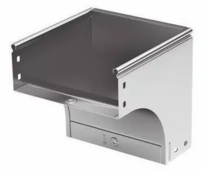 Угол верт. внешний 90° DKC 37375KHDZ CDV, (ШхВ) 300х80 мм, сталь, горячеоцинкованная, в комплекте с