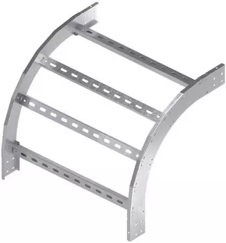 Угол верт. внешний 90° DKC LO1340KHDZ 100х400 мм, R300 мм, горячеоцинкованный, в комплекте с крепёжными элементами, необходимыми для монтажа, "L5 Com