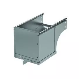 Угол верт. вниз 90°, правый переходник DKC 37502KHDZ CDSD, (ШхВ) 100х50 мм, правый, с разворотом трассы на 90°, сталь, горячеоцинкованная, в комплекте