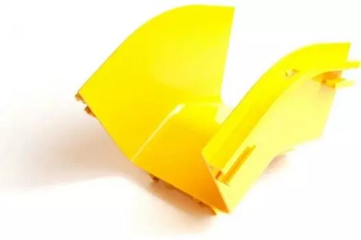 Угол внешний Lanmaster LAN-OT120-EC45 45° оптического лотка 120 мм, желтый