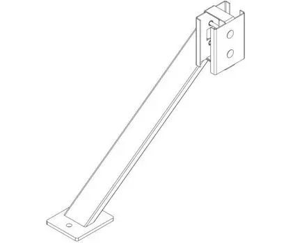 Упор PERCo PERCo-MB-16.9 для стоек секции ограждения