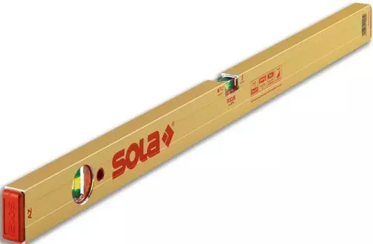 Уровень SOLA 01160501 алюминевый AZ 40, L=40 см, 2 глазка, точн. 0,5 мм/м