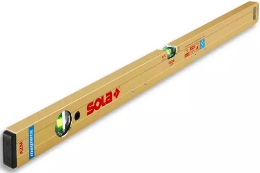 Уровень SOLA 01820501 алюминевый магнитный AZM 40, L=40 см, 2 глазка, точн. 0,5мм/м