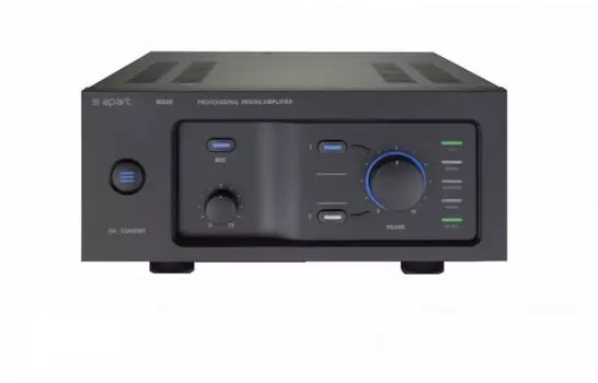 Усилитель BIAMP MA60 912.0662.900/911.0662.900 микширующий: 60Вт (4Ом/100В). Вх.:2xEuroblock(3-pin); 2хRCA.1хприоритетный("сухие контакты").Вых.:1хEur