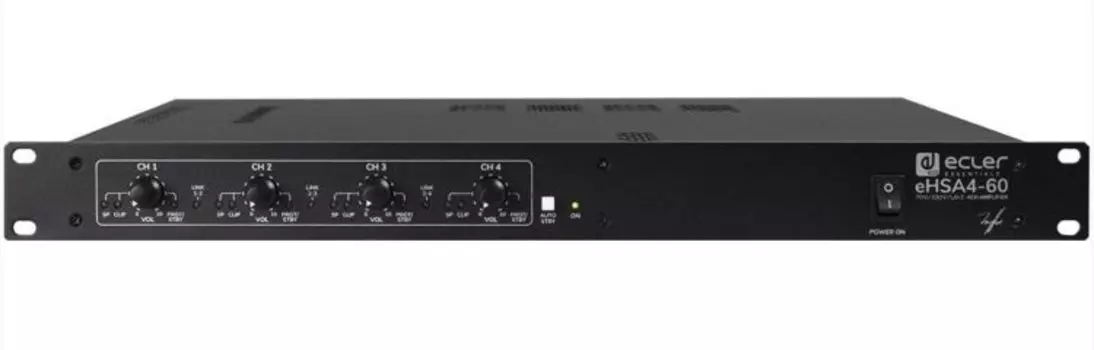 Усилитель Ecler eHSA4-60 мощности 4x60 Вт – 4/8 Ом, 70/100 В