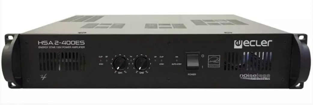 Усилитель мощности Ecler HSA2-400ES 2x400 Вт – 70/100 В с мостовым режимом