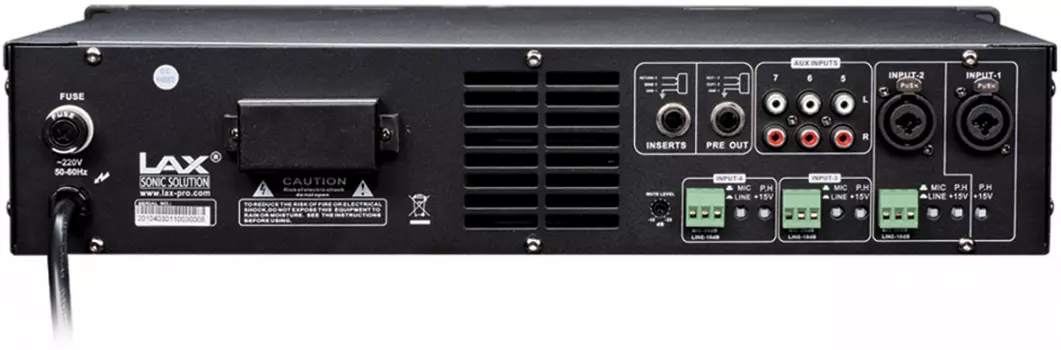 Усилитель мощности LAX CT700 300W/8Ом/70V, 100V,2U 20Hz-20kHz 300 ватт