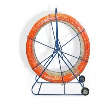 Устройство Hyperline CPS-GP11-T-150M для затяжки кабеля УЗК в кабельной канализации, диаметр прутка 11 мм, на тележке, 150м