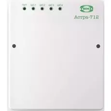 Устройство ТЕКО Астра-712/4 ППКОП 4 ШС, под акк. 7 Ач управление кнопкой или touch memory, выход на сирену 1А.. 3 реле ПЦН. В комплекте кнопка постано