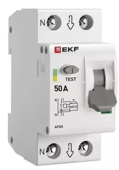 Устройство защиты от дугового пробоя EKF afdd-2-50-pro УЗДП 1P+N 50А PROxima