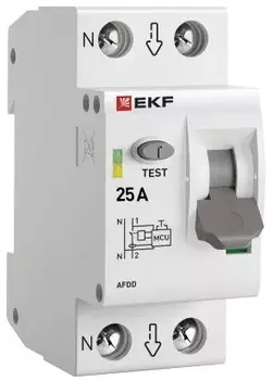 Устройство защиты от дугового пробоя EKF afdd-2-25-pro УЗДП 1P+N 25А PROxima