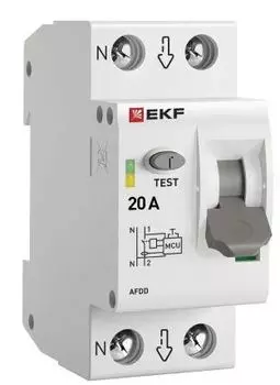 Устройство защиты от дугового пробоя EKF afdd-2-20-pro УЗДП 1P+N 20А PROxima