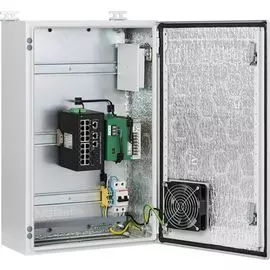 Узел доступа NSGate NSBox-4161 PX01F36F шкаф NSB-3860H2F1 с вентилятором, без нагревателя, с ODF; ИП 55VDC-500W; NIS-3500-3426PGE коммутатор: uplink 2